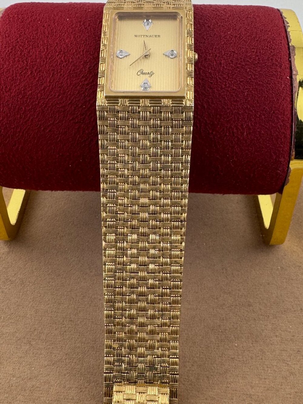 Vintage Swiss made Wittnauer Diamond dress watch and Italian Bracelet - Picture 7 of 12
